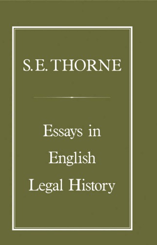 Essays in English legal history